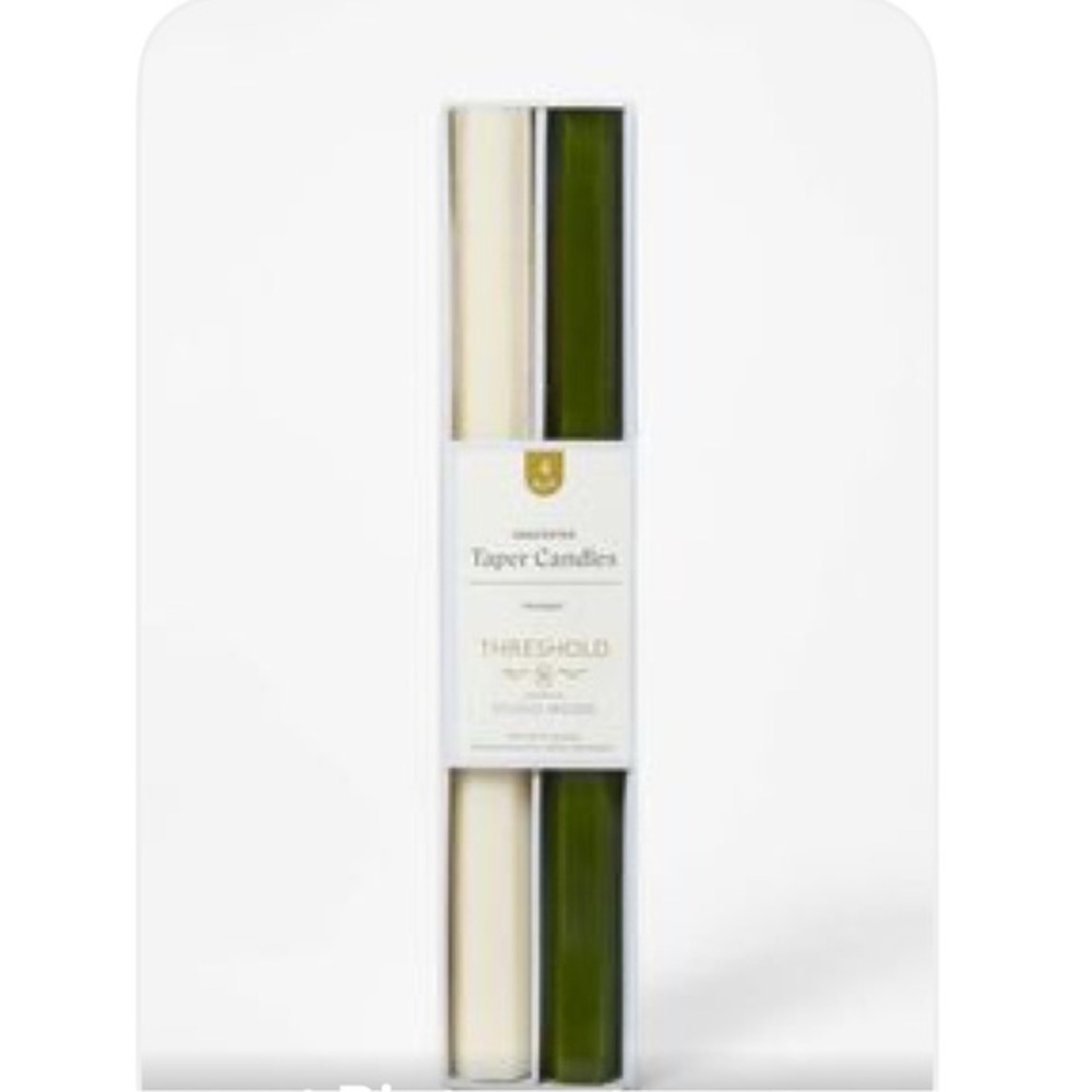 NWT Threshold Studio McGee Unscented Hexagon Taper Candles
